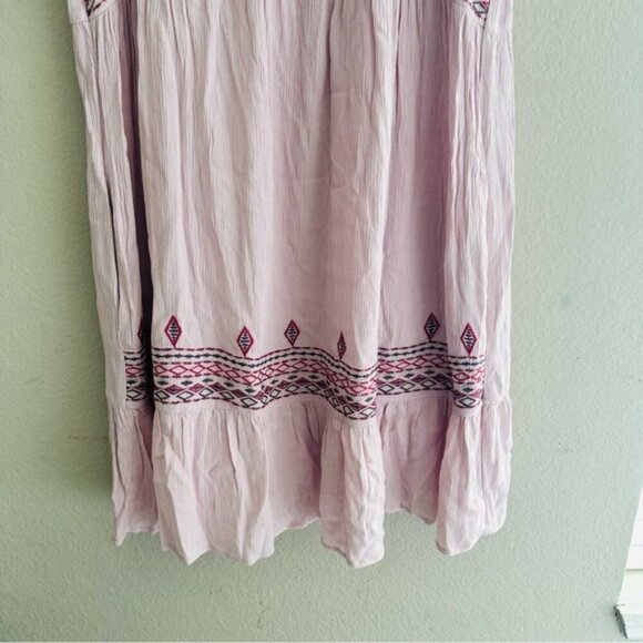 Knox Rose - Women's Short Sleeve Embroidered Dress - Pink - Medium - Picture 5 of 10